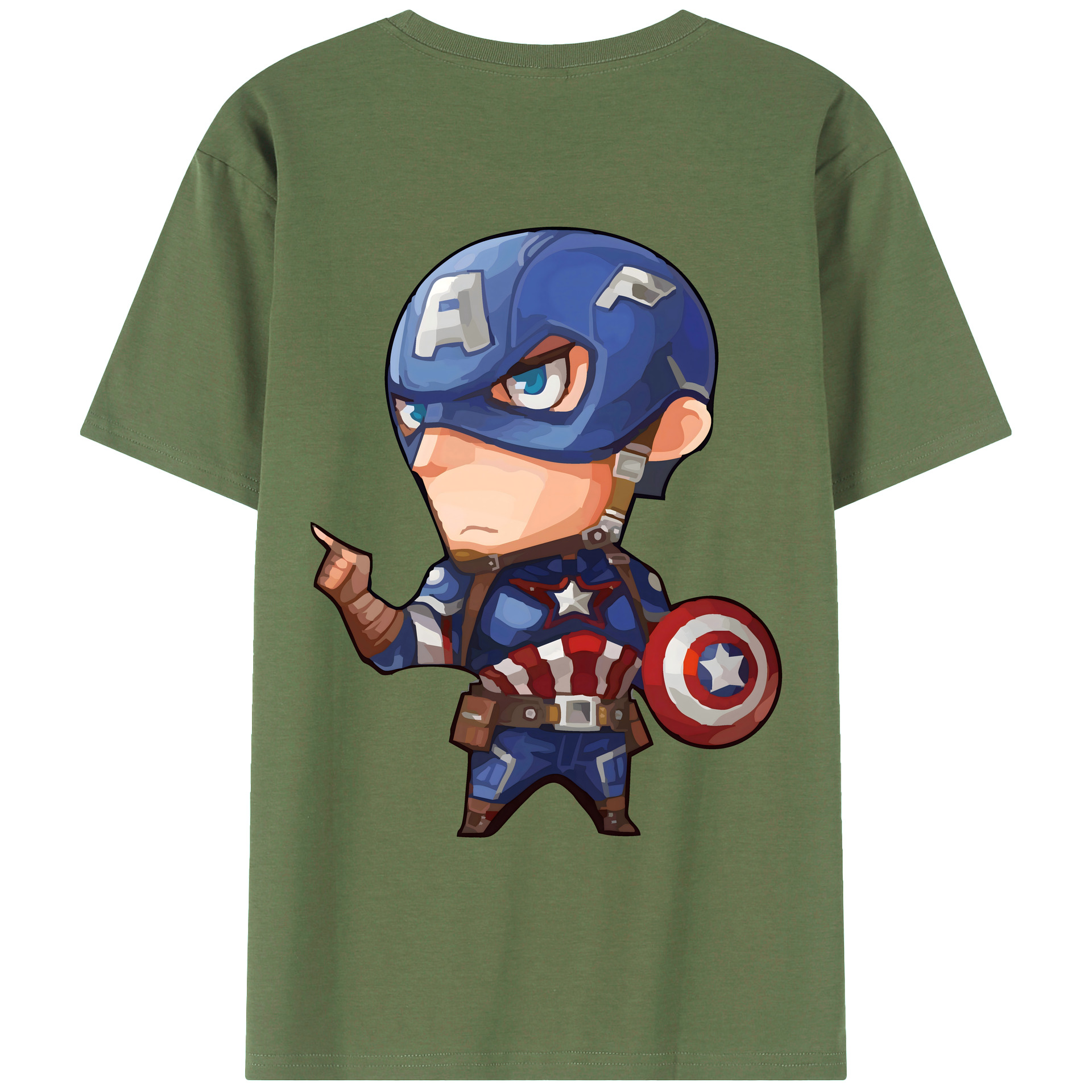 （画像用） アベンジャーズ The Avengers 綿100％ メンズ半袖Tシャツ（バックプリント） 通気性